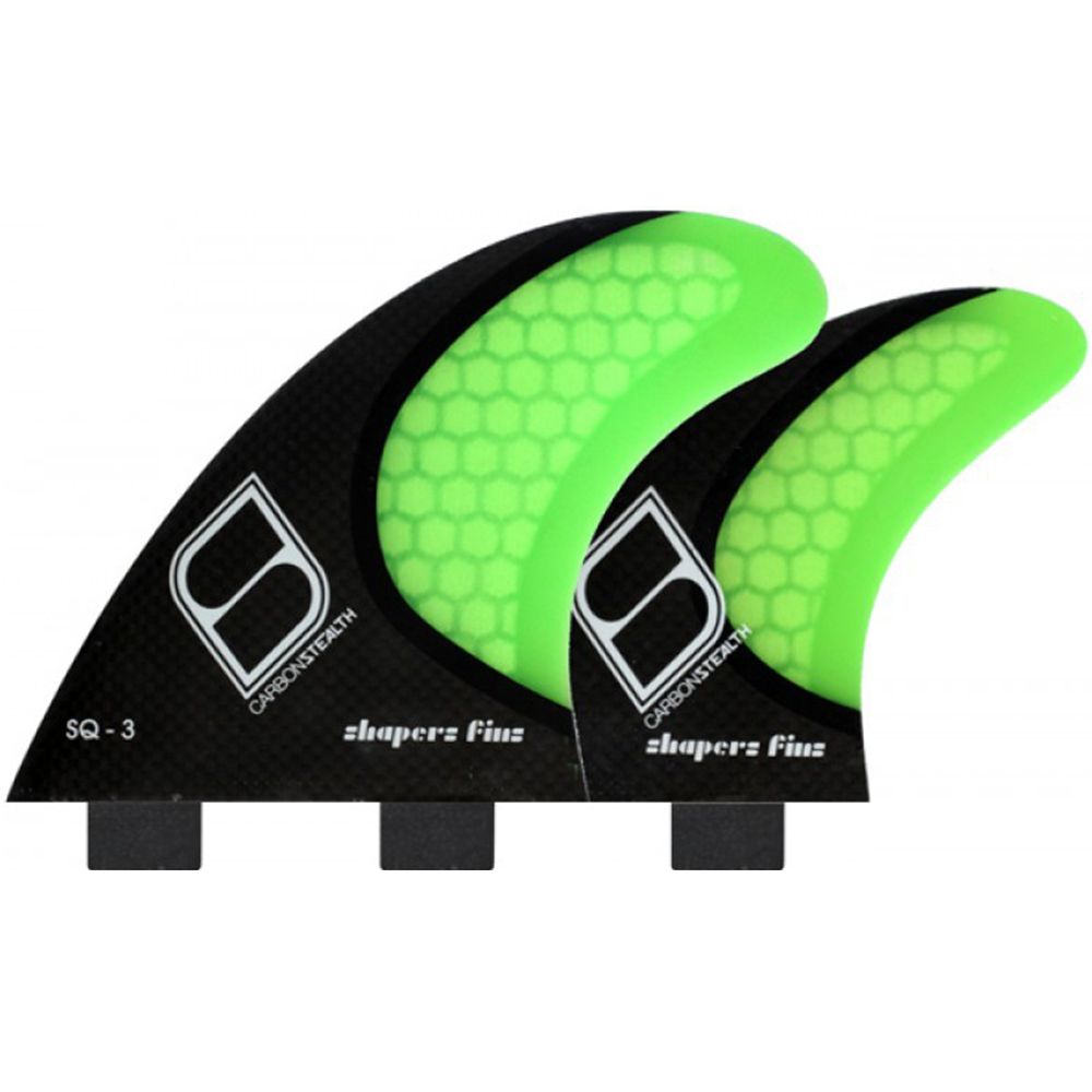 サーフィン・ボディボード shapers fins SQ3 carbon stealth Shaper Stealth Surf Fins for Advanced Performance